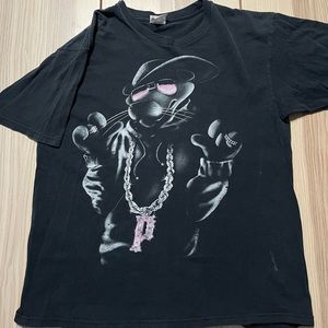 Vintage Y2K‎ Pink Panther Pimp Player Bling Gangster Shirt